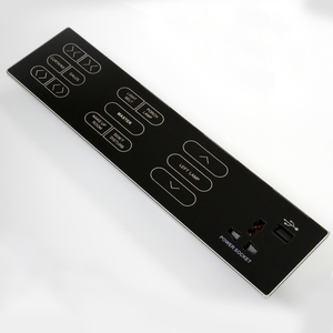 Ultra-Thin <strong>Design</strong> 4-Connected Touch Curtain Control Bedside Control Panel with Universal USB Socket