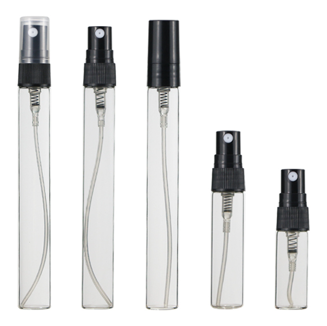 Transparent bottle+clear cap