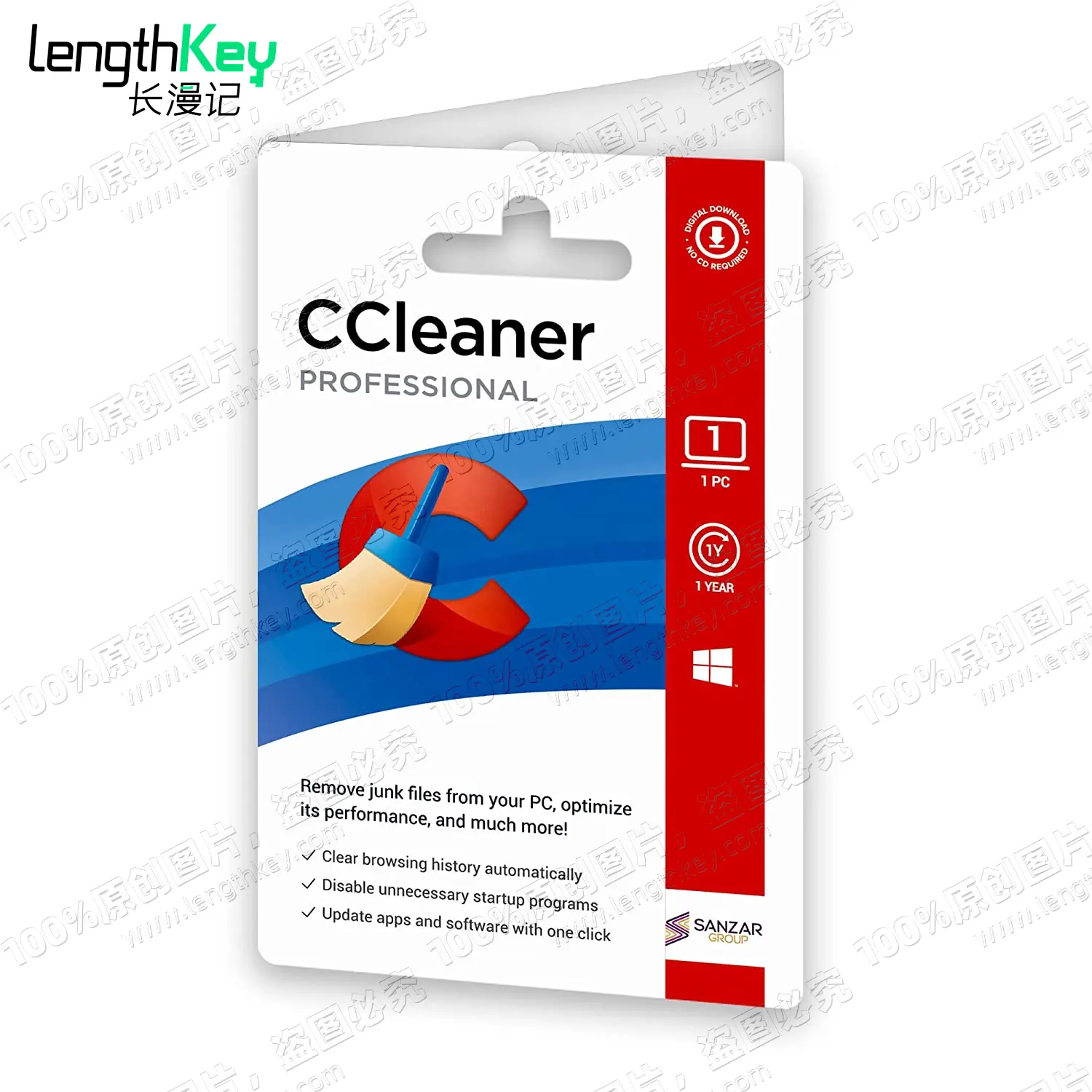 Онлайн CCleaner 24/7, профессиональный ключ, 1 шт., 1 год, официальный оригинальный лицензионный ключ, оптимизация программного обеспечения для очистки компьютера