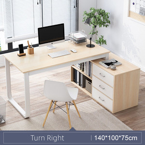 Pannello MDF semplice moderno di vendita caldo con scrivanie per Computer ad angolo del cassetto che studiano il tavolo del Computer per l'ufficio - Product Image 5