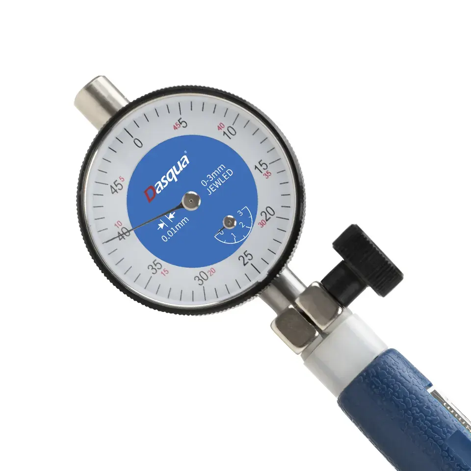 Dasqua Precisie 50-160Mm Alexometer Wijzerplaat Boring Meter Met Verwisselbare Aambeelden Voor Diepe Motorgat Cilinder Meting