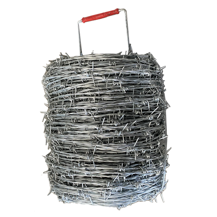 Galvanized Barbed Wire Fence Cheap Iron Wire Steel Material PVC Coated 2.5mm 1.8mm Diameters Protect