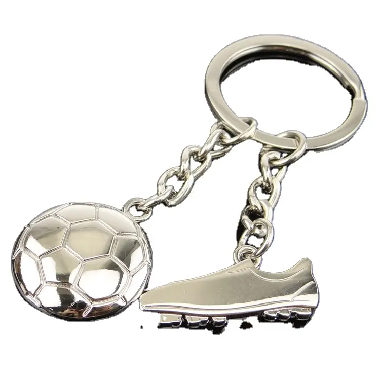 พวงกุญแจฟุตบอลสร้างสรรค์รองเท้าฟุตบอลพวงกุญแจถ้วยยุโรปพวงกุญแจแฟนของขวัญที่ระลึก