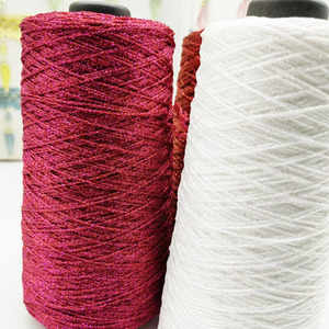 Saçak örgülü kordon kravat geri kullanılan parlak Polyester iplik püskül kenar püskül yapımı