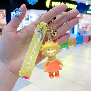 Phim hoạt hình Simpsons Keychain Anime hình vài túi phụ kiện sáng tạo xe Keychain - Product Image 4