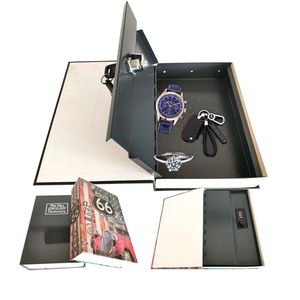 スチールボックス内に隠された本の辞書サイズは、ジュエリーキャッシュウォッチセキュリティキーコンビネーションロック本を安全に保ちます - Product Image 1