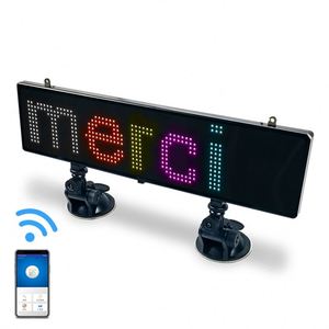 36CM Scroll Text <strong>LED</strong> Panel RGB Color <strong>LED</strong> Sign Car Display APP <strong>Program</strong> 12V Car <strong>LED</strong> Sign Board Digit Advertising Display Ticker - Product Image 3