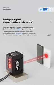 jimou DC 4 wires <strong>detect</strong> <strong>objects</strong> square big spot light diffuse Intelligent digital display photoelectric <strong>sensor</strong>