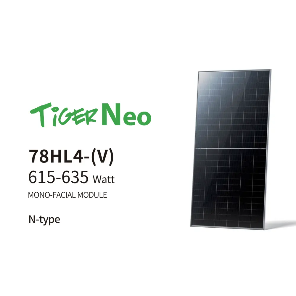 TIGER NEO series 600-625W N-type mono Bifacial Jinkoแผงพลังงานแสงอาทิตย์ 600W 605W 610W615W 620W 625W Bifacialโมดูลแก้วคู่