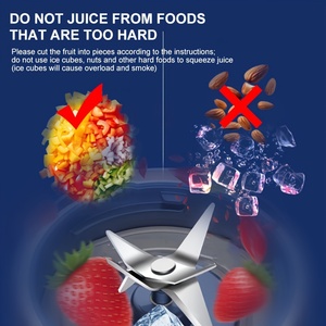 Hoàn hảo tiện lợi 2000mAh pin lithium xách tay USB có thể sạc lại máy xay sinh tố frullatore spremiagrumi - Product Image 5