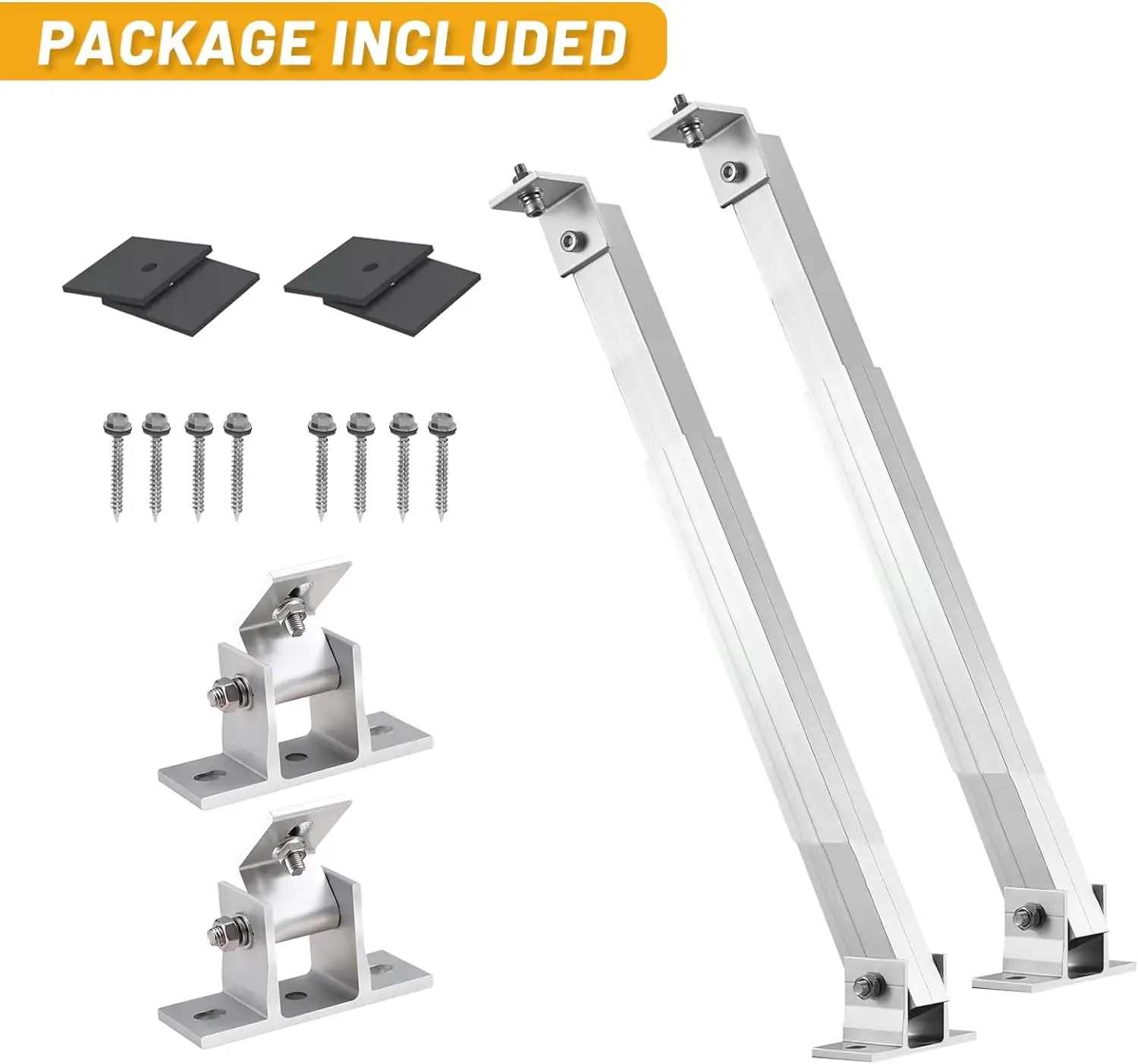 Adjustable Solar Panel Triangle Folding Tilt Leg Mount Brackets For Flat Roof