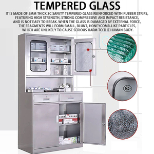 304 thép không gỉ tủ thuốc thép lưu trữ Locker cho phương tây thiết bị y tế kim loại Tủ hồ sơ - Product Image 2