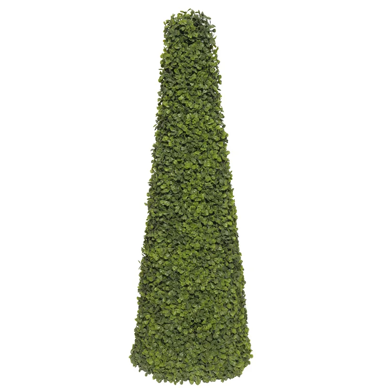 Árvore de grama verde de plástico, para decoração ao ar livre, plantas artificiais para jardim, árvore de topiário, torre, venda imperdível