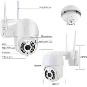工場HDWifiカメラ屋外ワイヤレスカメラ双方向オーディオナイトビジョンマイクスピーカースマートWifiIPカメラ - Product Image 2