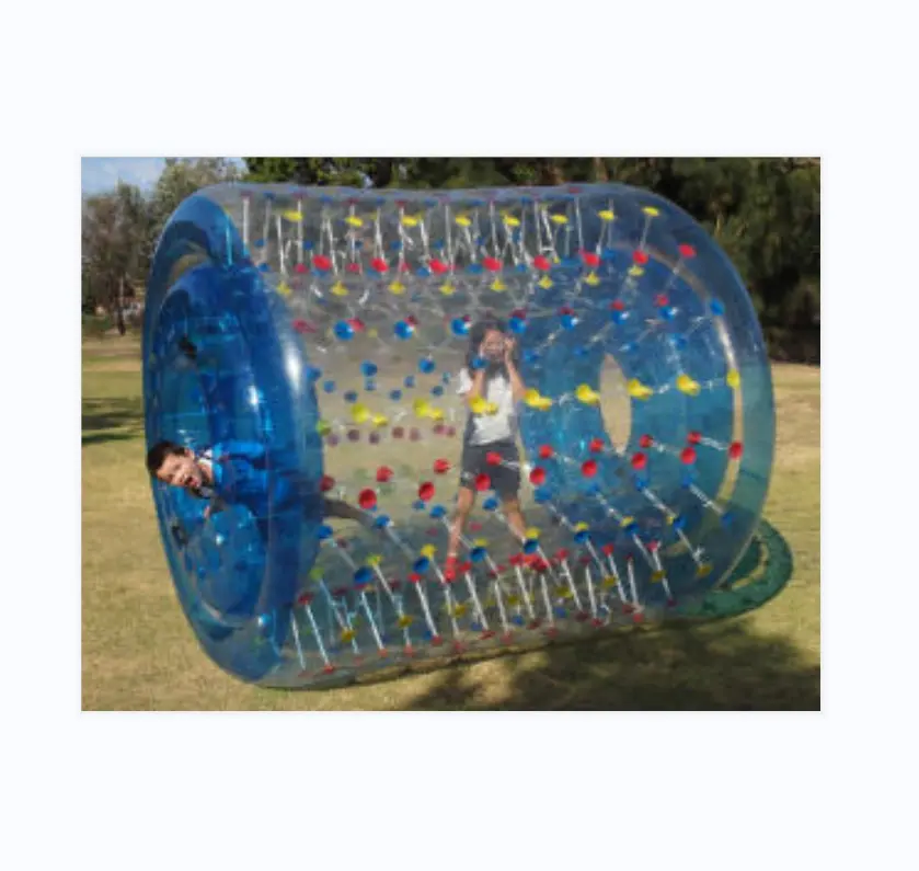 Rueda de agua inflable para niños, rueda de agua hermética de Color