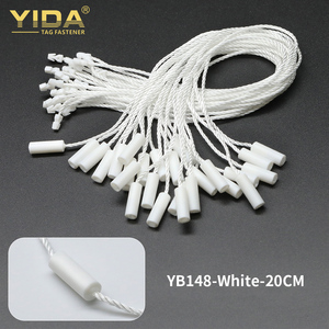 Etiqueta de regalo blanca de buen aspecto, etiqueta de sello de cadena, etiqueta colgante de línea, sello de cadena, etiqueta de ropa, caderas, cuerda de algodón y poliéster - Product Image 5
