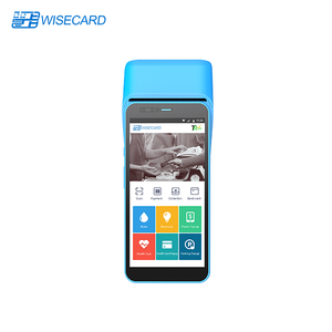 Wisecard Thông Minh T80 Màu Xanh 5.5 Inch Màn Hình Cảm Ứng Vân Tay 2G/3G/4G/Wifi NFC Không Dây Thông Minh Android Di Động POS Thiết Bị Đầu Cuối - Product Image 1