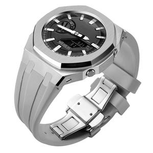 Lionormステンレス鋼保護時計ケース金属製折りたたみ式バックル時計ストラップ<span class=keywords><strong>Casio</strong></span> Gshock <span class=keywords><strong>Ga2100</strong></span> Modキット