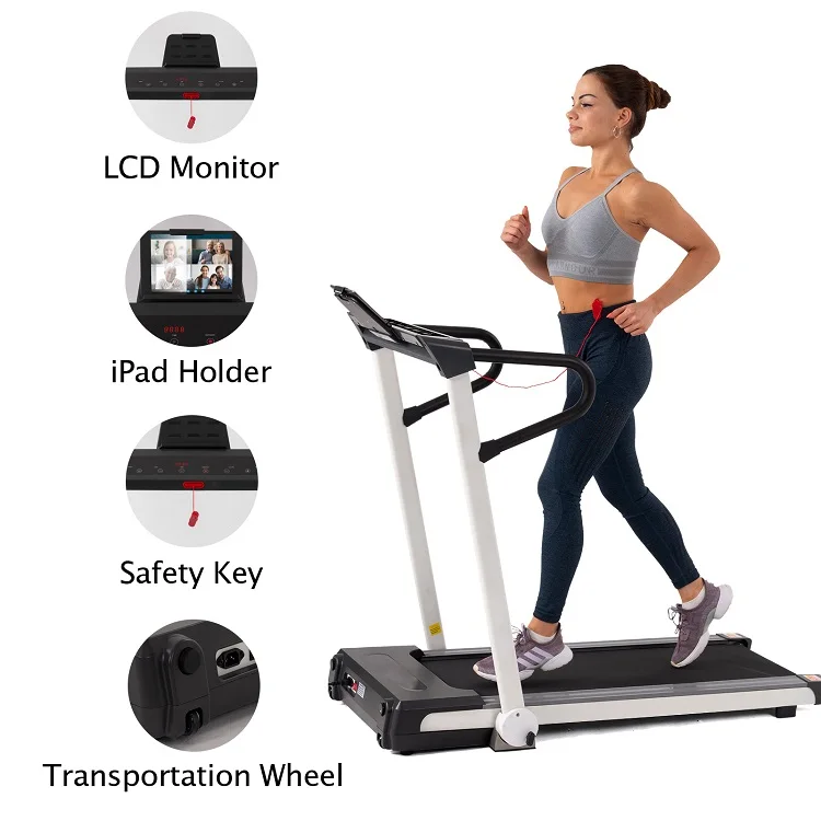 Motorized Electric Foldable Cheap Treadmill with LED Display Phone Holder Workout Jogging running machine Home Fitness Gym