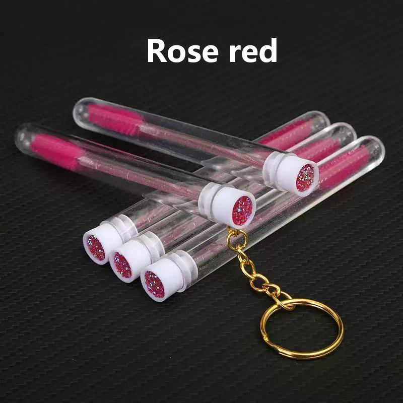 With a chain Crystal rose red
