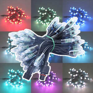 High Quality IP68 Waterproof 18awg <strong>50pcs</strong> a <strong>String</strong> DC 5V 12CM Factory Full <strong>Color</strong> RGB WS2811 12V Xconnect LED Pixel Light - Product Image 2