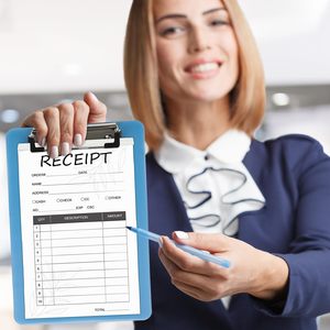 Biểu Tượng Tùy Chỉnh In Ấn 2 Phần Carbonless Bán Hàng Đặt Hàng Cuốn Sách 5.5x3.3 Trong Nhà Hàng Khách Sạn Hóa Đơn Pad Ncr Thuế Tiền Mặt Hóa Đơn Hóa Đơn Sách - Product Image 6