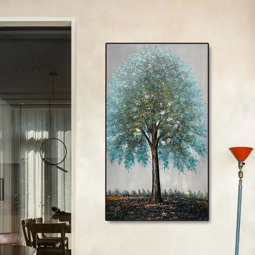 Famoso dipinto a mano grande albero pittura a olio per interni wall art fashion decoration painting