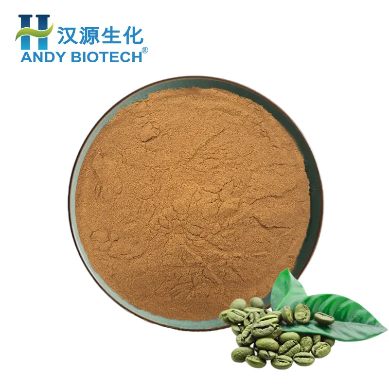 100% Pure Natural 50% Green Coffee Chlorogenic Acid Powder Green Coffee Bean Extract