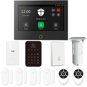 7-inch <strong>Display</strong> Screen Full Touch Tuya Wifi House Security Alarm <strong>System</strong> With Door <strong>Sensor</strong> Outdoor Motion Detector