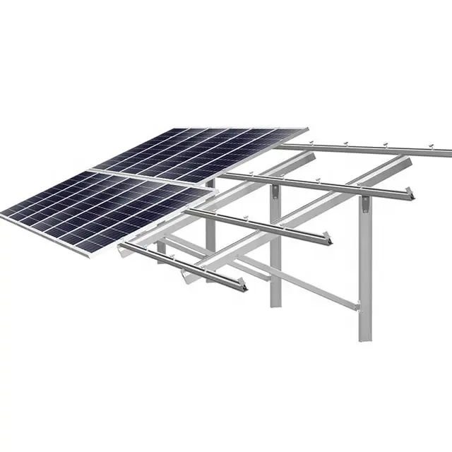 Sistema de montagem solar para solo C-Steel, suporte para painel solar, estrutura de montagem fotovoltaica, stents fotovoltaicos