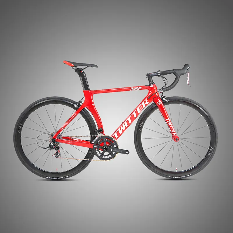 Twitter Goedkope Carbon Racefiets Thunde C Sarm RIVAL-22Speed Roadbike Carbon Frame Racefiets 700C Cyclus