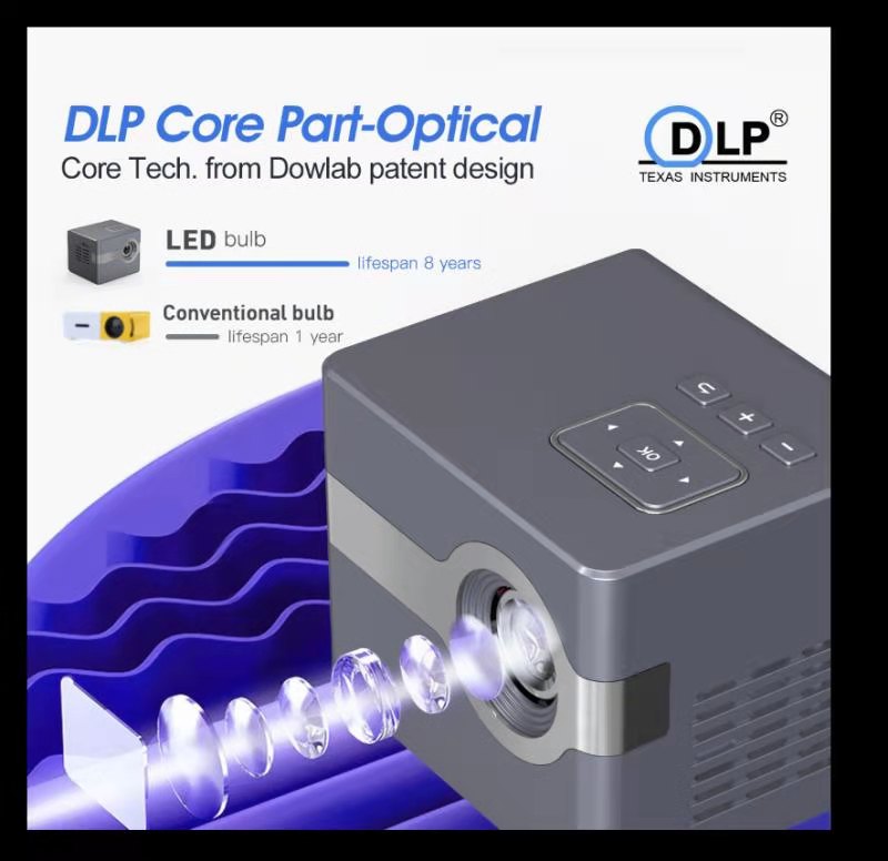 DLP projector portable android mini smart pocket projector