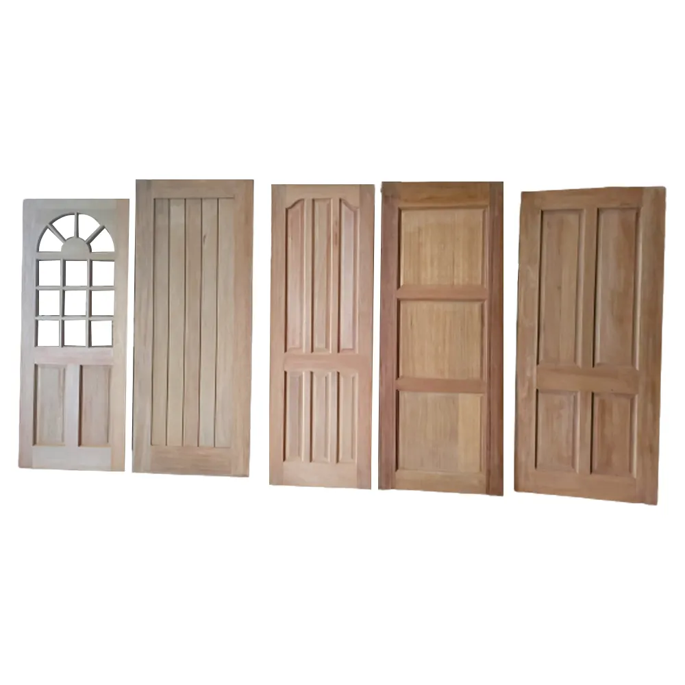 דלתות עץ מיוצר באינדונזיה סיטונאי האחרון עיצוב עץ דלת עבור מלון בית & מסעדה דקורטיבי Push & למשוך סוג