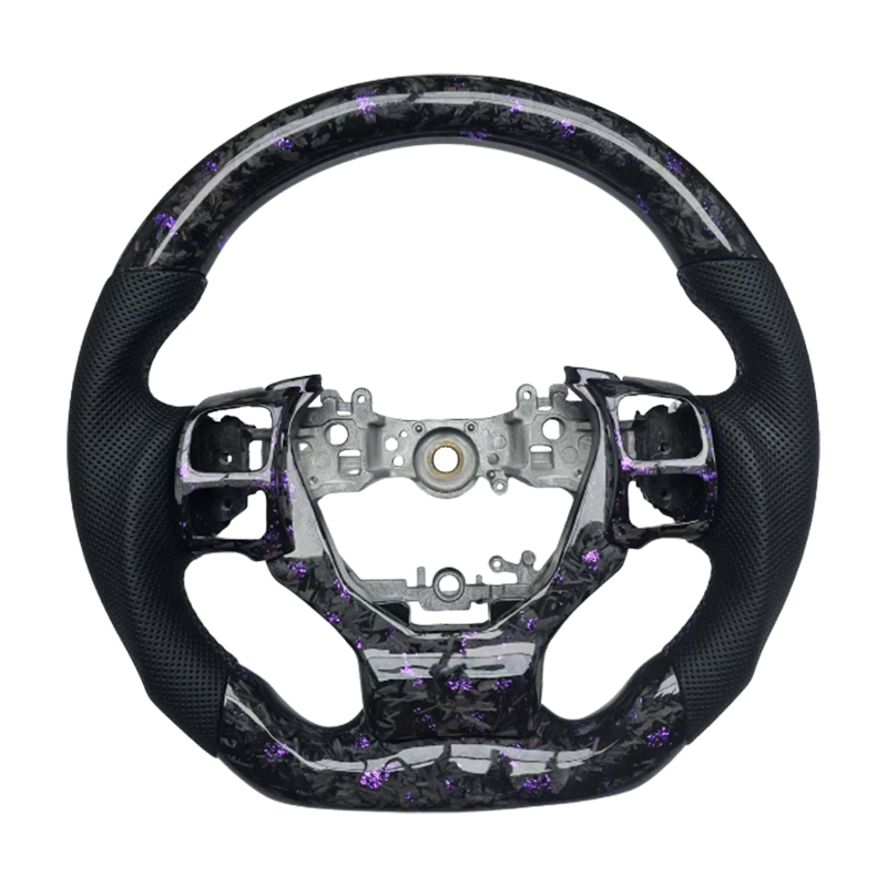 คาร์บอนฟอร์จ+หนัง+ตะเข็บสีม่วง