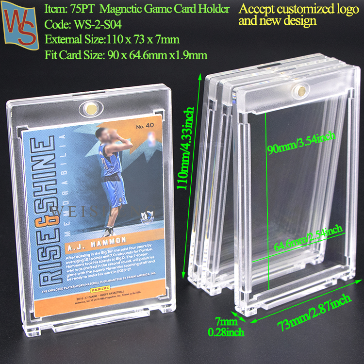 S04 75PT Magnetic Card slab
