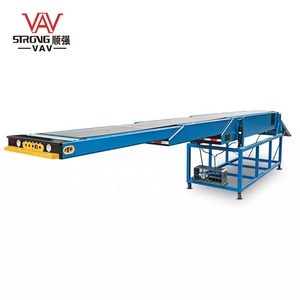 Cinta transportadora telescópica extensible usada para cargar contenedores de camiones, equipo de descarga - Product Image 2