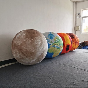 LED Lighting Inflatable Planets Hanging Solar System Nine Planet Balls for Decoration - Product Image 2