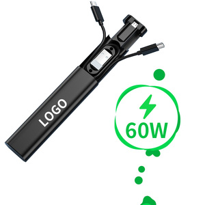 2025新款多充电电缆定制徽标4合1 60w Usb C快速数据电缆盒，用于旅行礼品 - Product Image 2