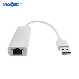 USB2.0 to RJ45 <strong>Adapter</strong> <strong>Network</strong> Card 100Mbps <strong>Network</strong> Port <strong>Adapter</strong> with Light Display ABS Shell White Black Wired <strong>Adapter</strong> - Product Image 4