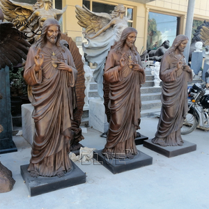 Blve Chứng Khoán ngoài trời Antique Brass Christian tôn giáo của Thiên Chúa lòng thương xót tác phẩm điêu khắc bằng đồng kích thước cuộc sống Christ Jesus tượng cho Nhà thờ - Product Image 5