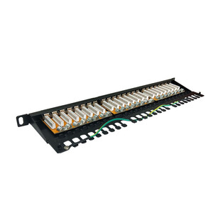 Panel de conexión de red FTP RJ45 Socket 8P8C LAN 1U 25 puertos Panel de conexión Bloque de terminales Cat6a - Product Image 2