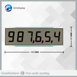Überlegenes benutzer definiertes HTN Positive Static 7-Segment-Anzeigemodul SJXDGN033 Benutzer definierte LCD-Module mit Dezimal punkt für Kraftstoffsp ender - Product Image 4