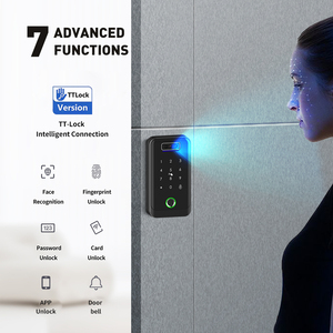 TTlock App Türklingel Eingebaute biometrische Gesichts erkennung <span class=keywords><strong>Video</strong></span> <span class=keywords><strong>Intercom</strong></span> Zugangs kontroll system Tür Smart Lock