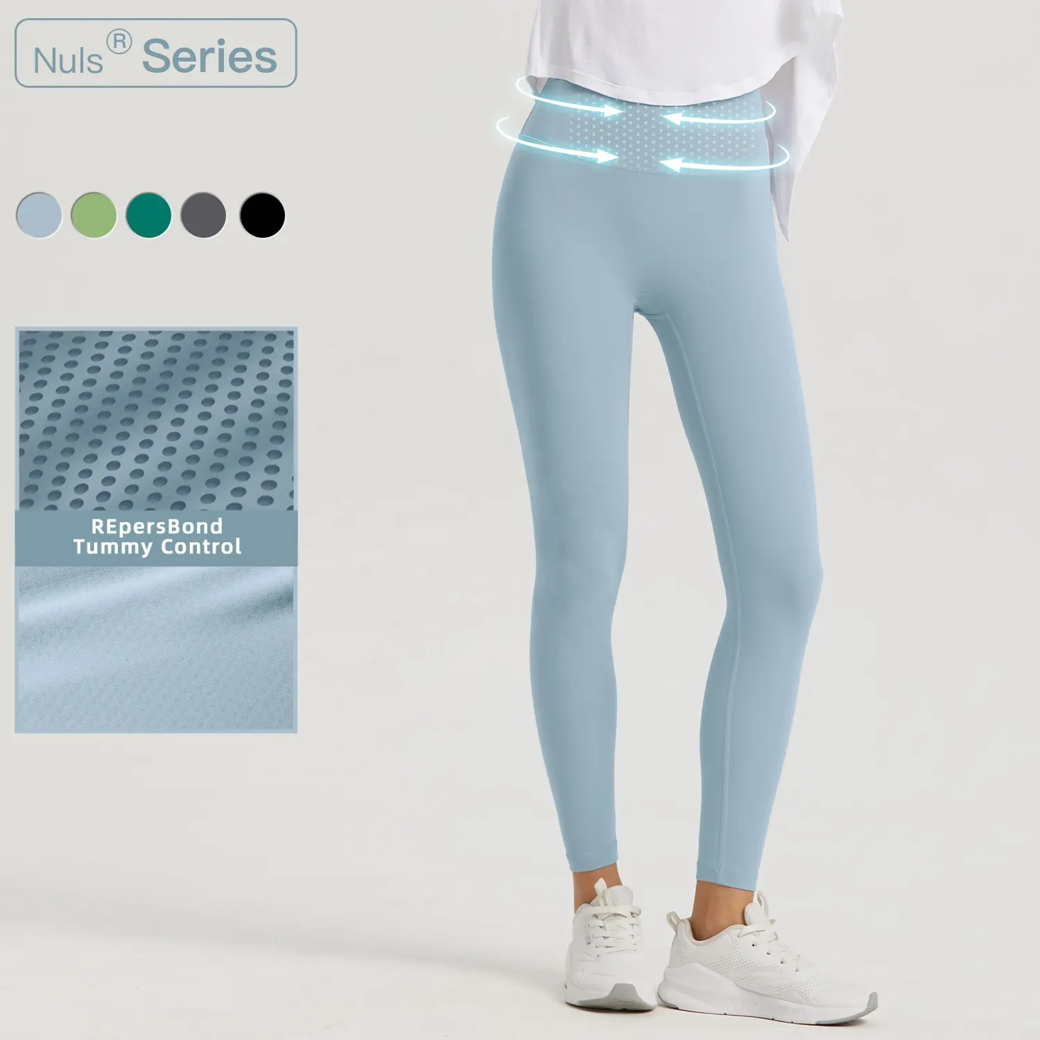 Mallas personalizadas de Yoga con Control de barriga, Leggings de cintura alta para gimnasio deportivo Yiwu, pantalones reciclados con sensación de piel