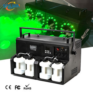 Attrezzatura da palcoscenico 4 uscite DMX 512 RGBW 4 ruote 1500W automatica a LED macchina per nebbia a bolle - Product Image 4
