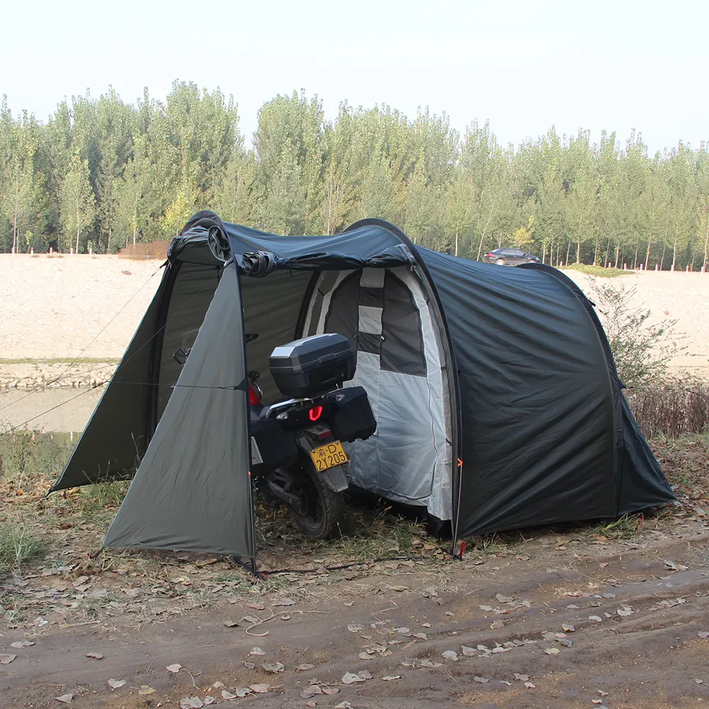 Barraca de proteção para motocicleta, cobertura de camper para abrigo da moto ao ar livre