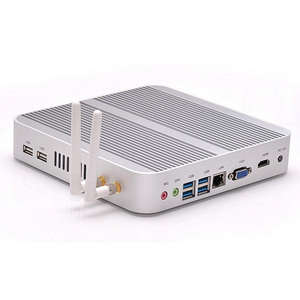 Win 10 Linux Micro <strong>Desktop</strong> Pc <strong>Computer</strong> Hardware Core I3 7167U Mini Fanless Office PC with VGA USB <strong>WIFI</strong> - Product Image 1