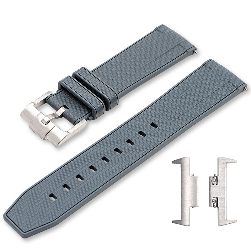 Gray+silver buckle