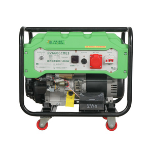5kwリコイルスタート/電動スタート220/380 <span class=keywords><strong>V</strong></span> 50 HZ RZ6600CX/<span class=keywords><strong>E</strong></span> 3000 RPMガソリン発電機工場低価格