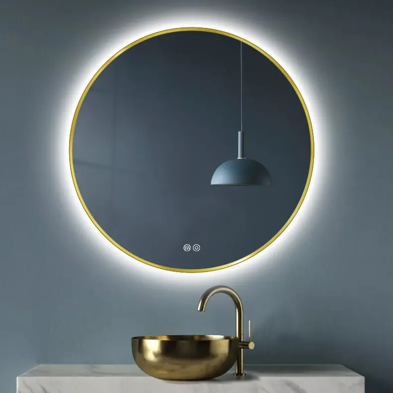 Makeup mirror with led lights bathroom vanity wall mirror with lamp for bath salon makeup smart vanity mirror